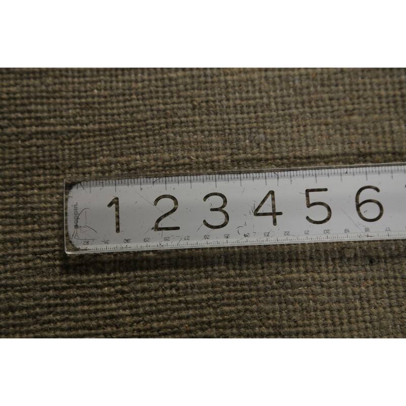 Green Gabbeh Oriental Runner Rug Hand-Knotted Hallway Wool Carpet - 2'8" x 10'9"