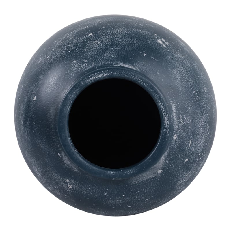 Textured Terracotta Vase with Distressed Finish - Tall Flower Vase