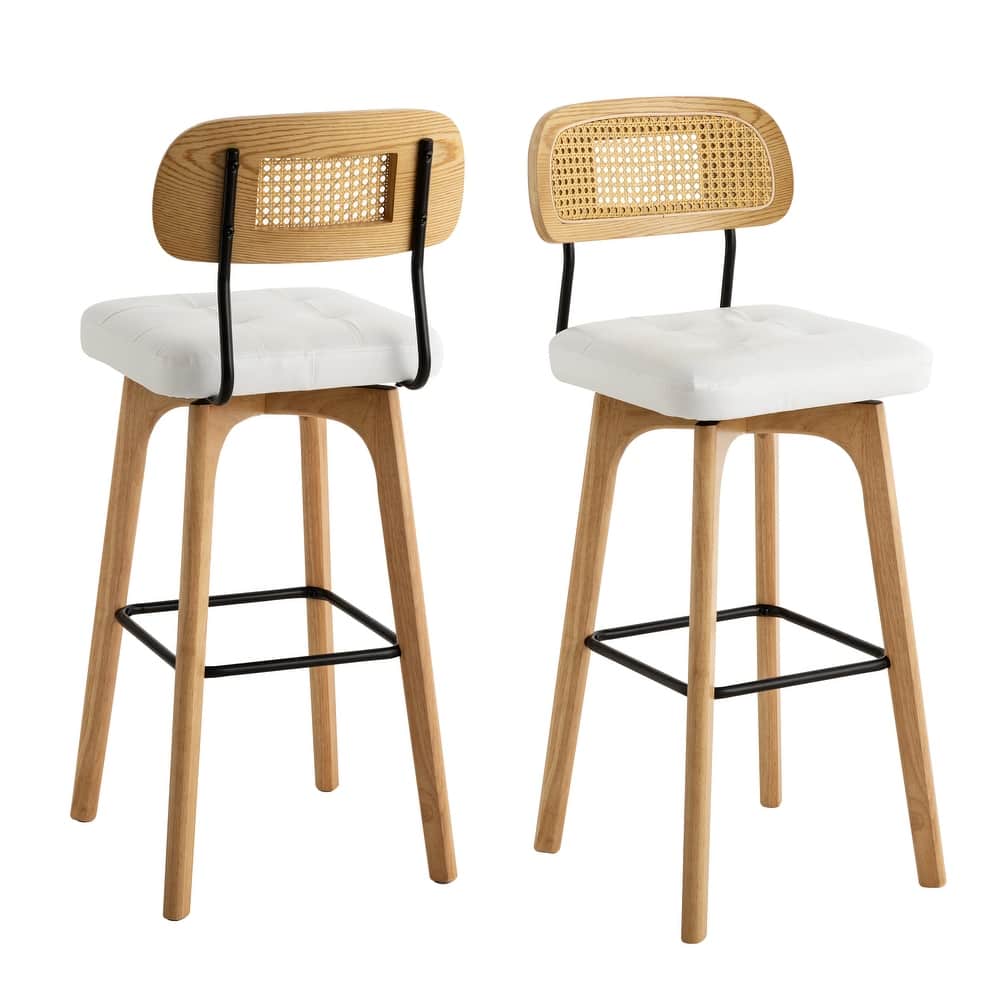 Swivel Bar Stool Set of 2/3/4 with Back Support