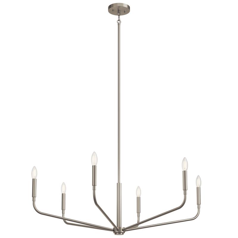 Kichler Lighting Madden Candle Chandelier - 38" - Brushed Nickel