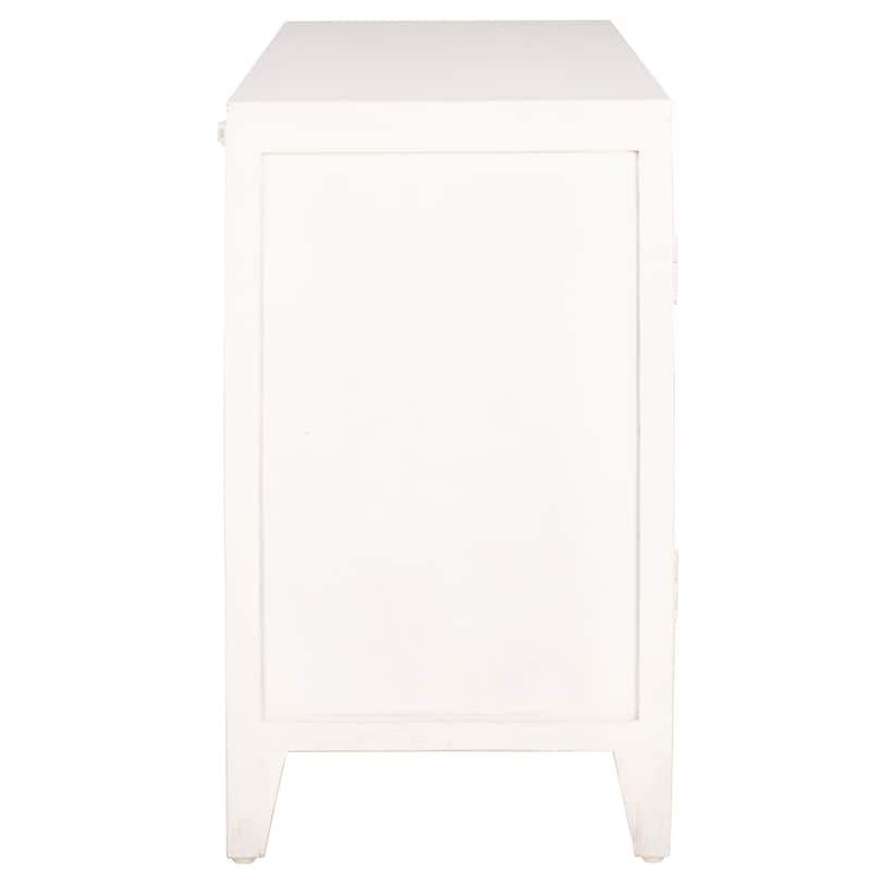 SAFAVIEH Giselle 2-Shelf 2-Door Media Stand (Fully Assembled) - 42 In. W x 15 In. D x 26 In. H - 42Wx15Dx26H