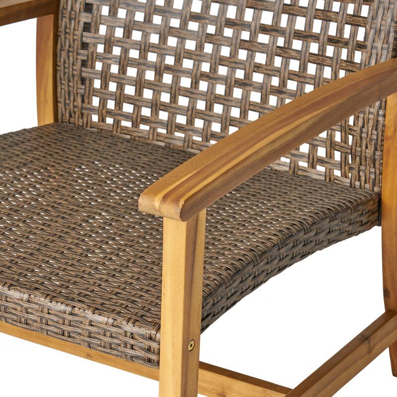 Breakwater Outdoor 5-piece Club Chairs and Fire Pit Set by Christopher Knight Home