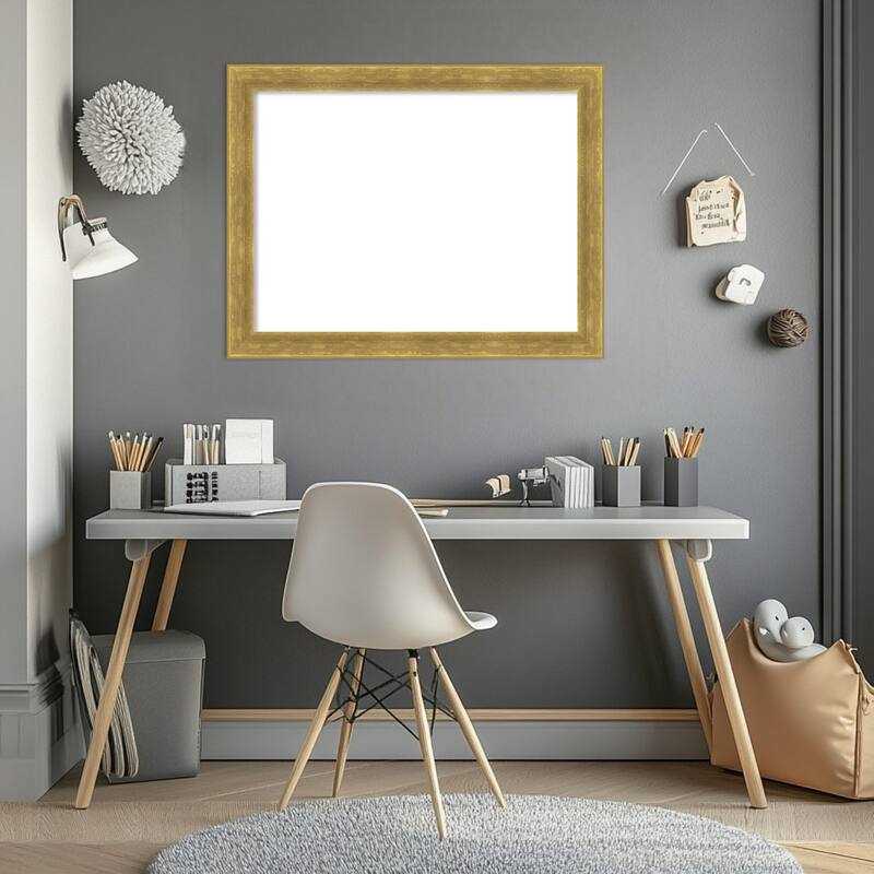 Amanti Art Angled Bronze Framed Dry Erase Magnetic Board