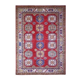 Shahbanu Rugs Rusty Red 100% Wool Vegetable Dyes Afghan Super Kazak ...
