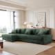 118.4"W Plush Modular Sectional Sofa with Pillows