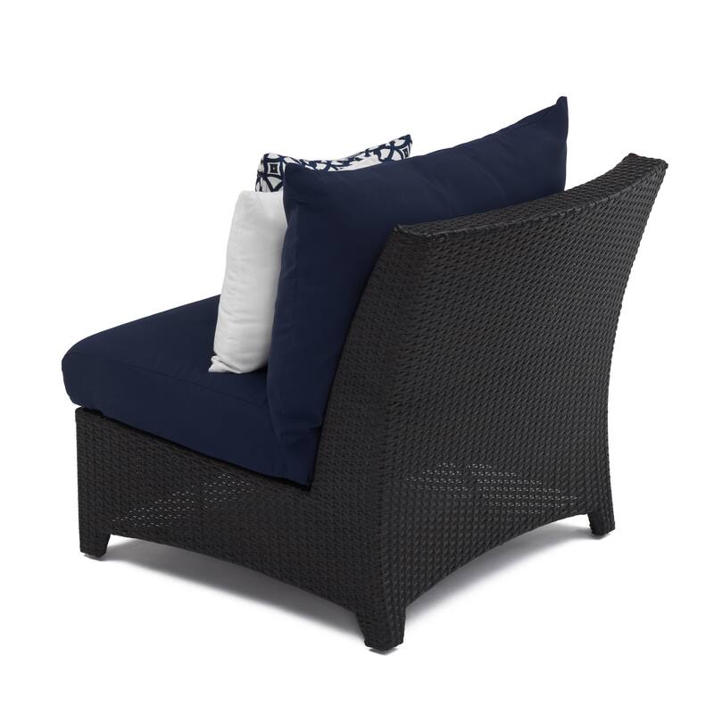 Deco 6 Piece Sunbrella Outdoor Patio Sectional & Table Set