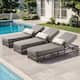 Option Brown Wicker Gray Cushion