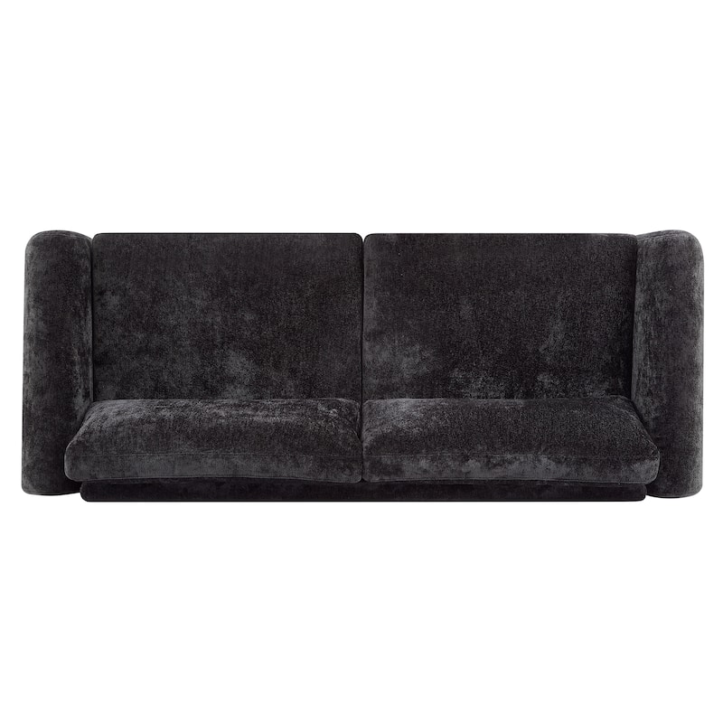 Christopher Knight Home - Hartly Modern Chenille Upholstered 3-Seater Sofa with Solid Wood Legs