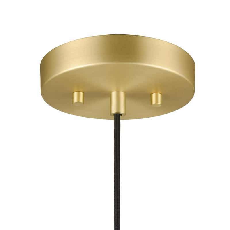 Light Society Sara Pendant Light - Brushed Brass/White