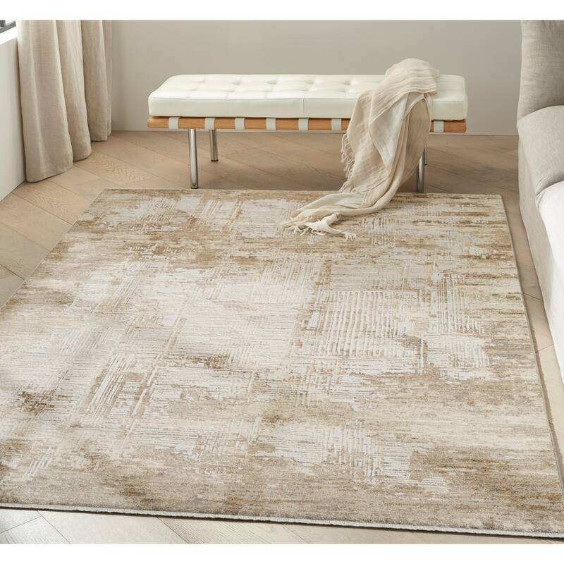 Calvin Klein CK078 Summit Mocha Ivory Multi-toned Indoor Rug