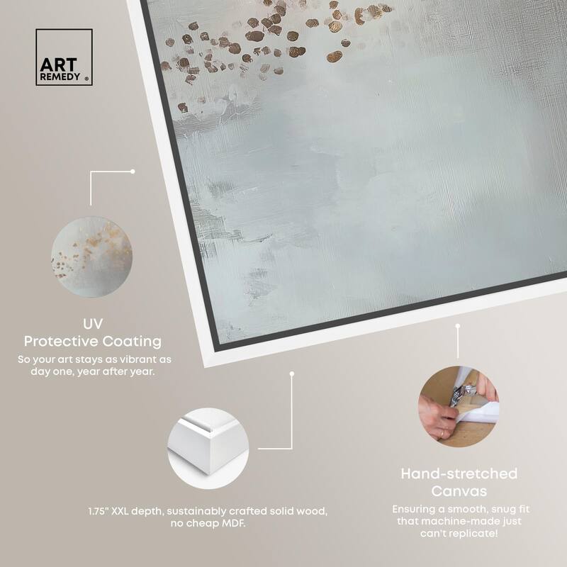 Silvered Hues and Gold I Canvas by Art Remedy