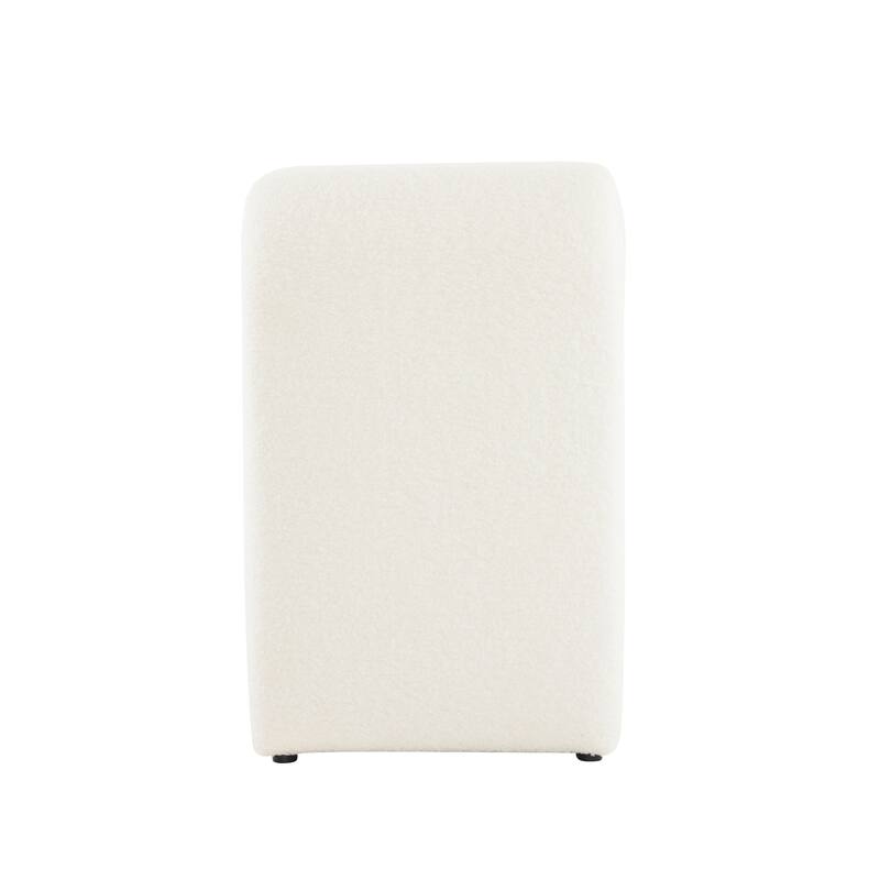 Roomfitters Boucle Upholstered Counter Stools, Set of 2 Dining Chairs for Kitchen Island and Bar Seating