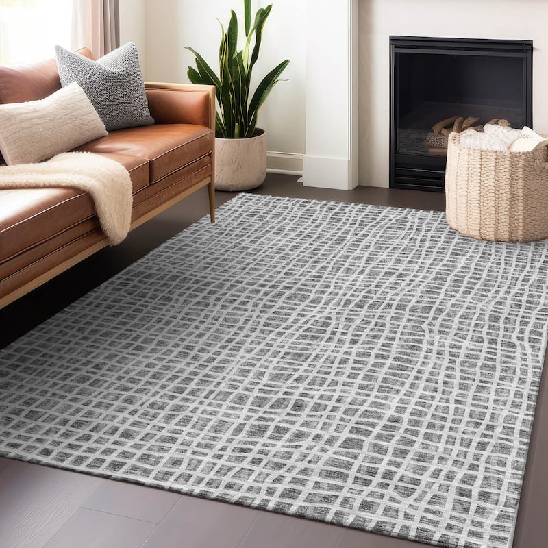 Premium Washable Super Soft Modern Lines Mayfield Rug