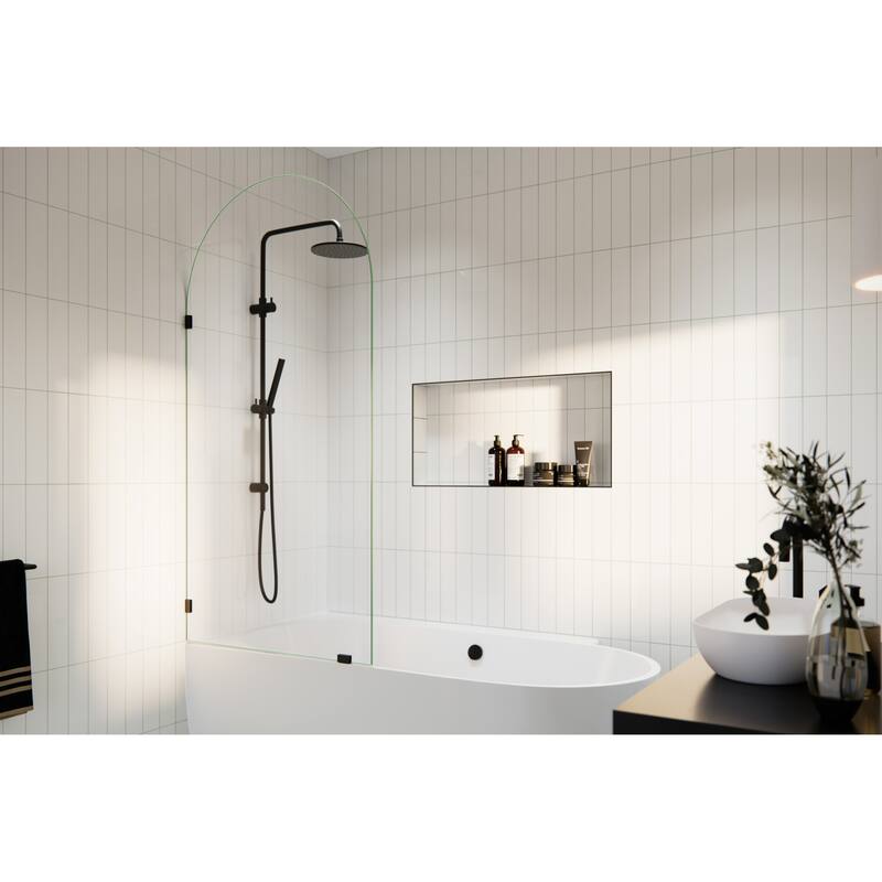 Glass Warehouse B-ARC-34 Venus 66-3/4" High x 34" Wide Shower Screen