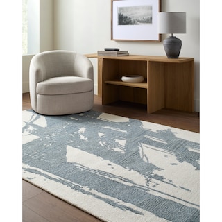 Jarrod Casual Abstract Wool Area Rug