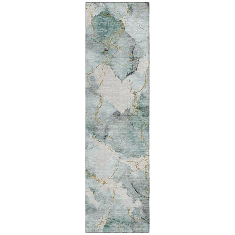 Machine Washable Indoor/ Outdoor Modern Brighton Chantille Rug