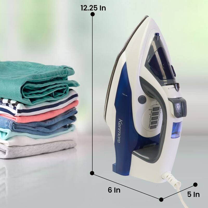 Kenmore Digital Power Steam Iron & Garment Steamer W/ 9 Fabric Presets