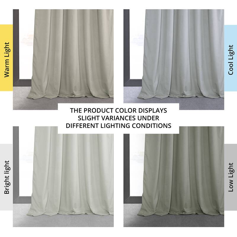 Exclusive Fabrics Signature Pleated Blackout Velvet Curtain (1 Panel)