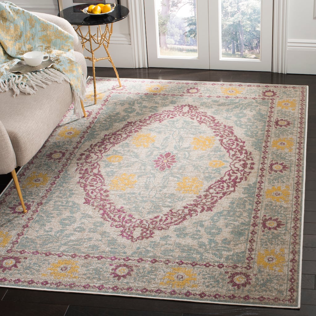 SAFAVIEH Montage Peshah Indoor/ Outdoor Waterproof Patio Backyard Rug