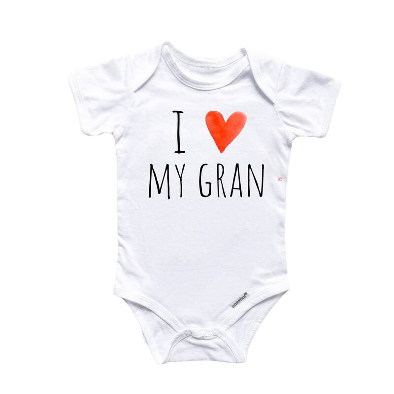 Gran Grandma - Baby Boy Girl Clothes Infant Bodysuit Funny Cute Newborn - Pink - 0-3M