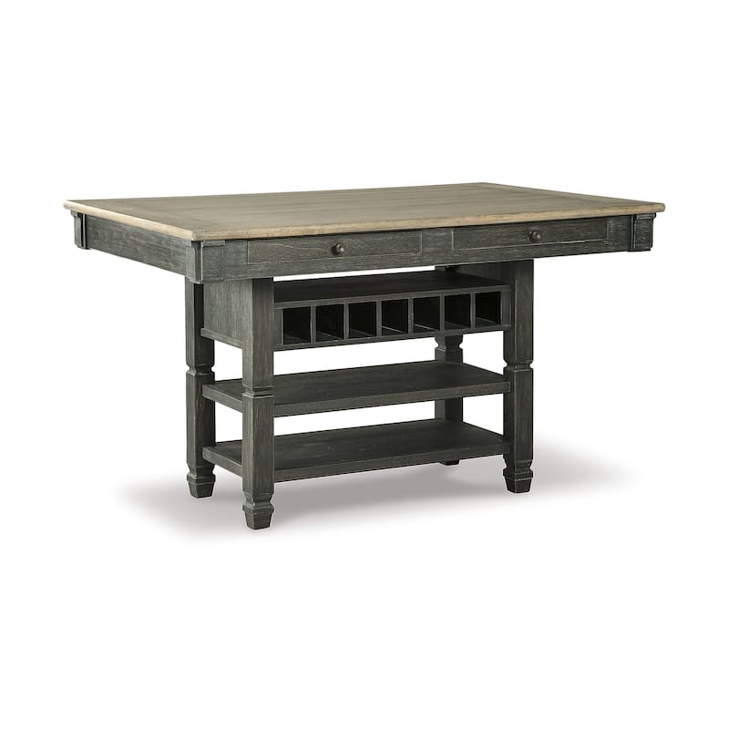 Signature Design by Ashley Tyler Creek Black / Grayish Brown 5-Piece Counter Height Dining Package