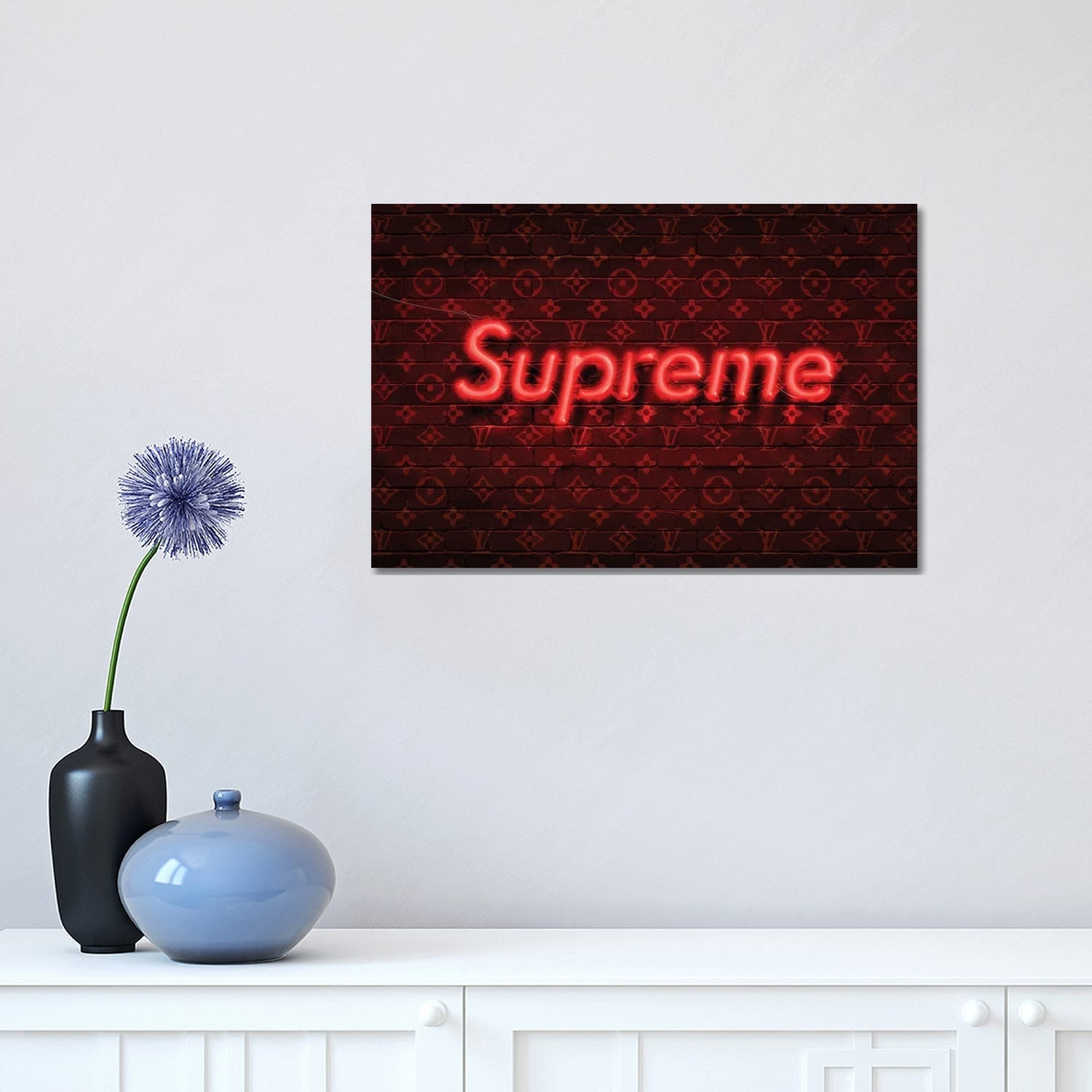 Supreme X LV Canvas Artwork by Frank Amoruso