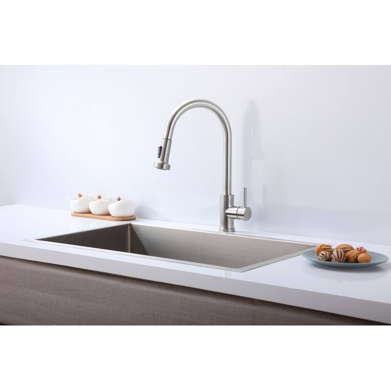 Elegant Lighting FAK-309 Sem 1.8 GPM Single Hole Pull Down Kitchen