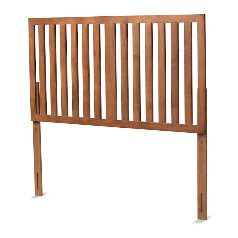 King Size Headboard - Transitional Wood Design - Ash Walnut Finish - Bedroom Decor - 78" Wide