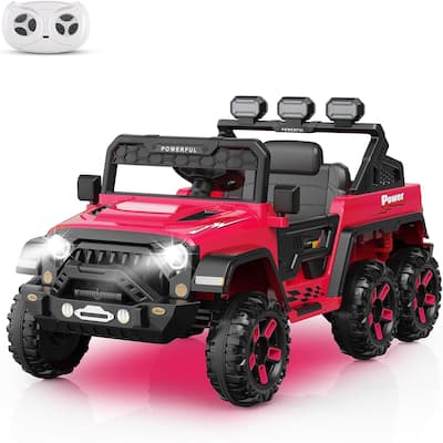 Ride on Car with 6 EVA Wheels&4WD, 24V Battery Powered Electric Car for Ages 3-6 Kids