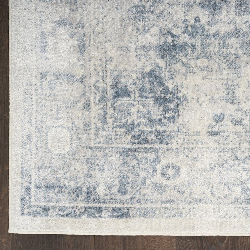 Sasim Power Loomed Distressed Area Rug By HomeRoots