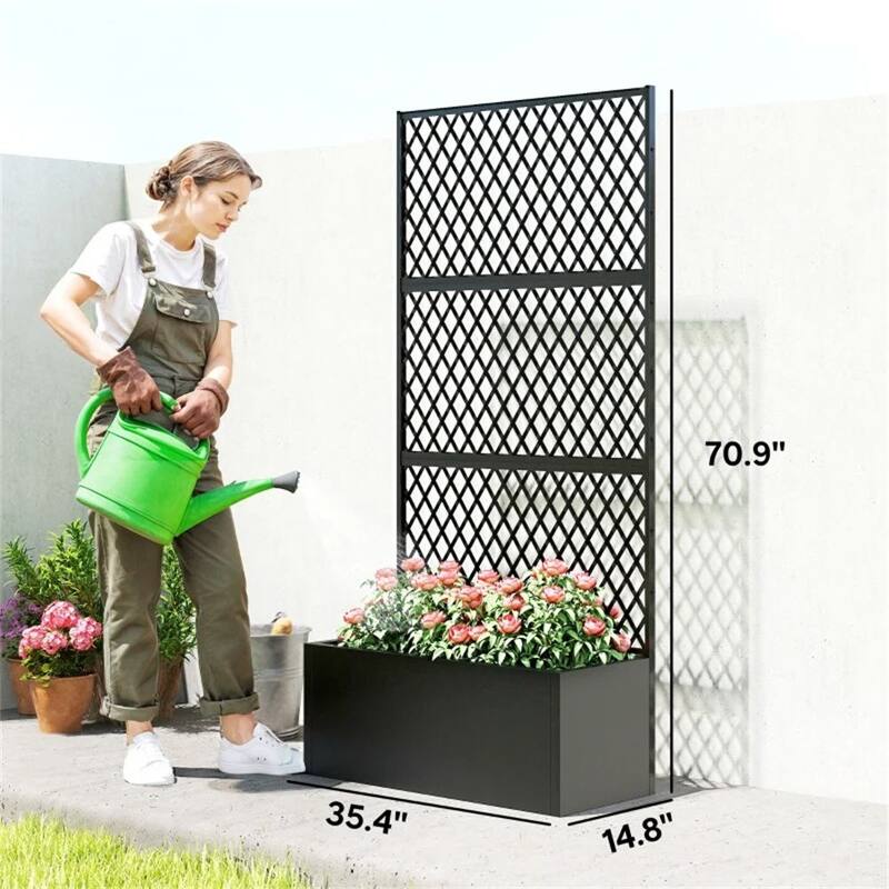 Metal Flower Pots, Elevated Garden Beds, Plant Racks