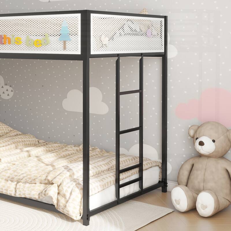 Versatile Metal Bunk Bed for Kids and Adults, Ensuring Safety and Comfort