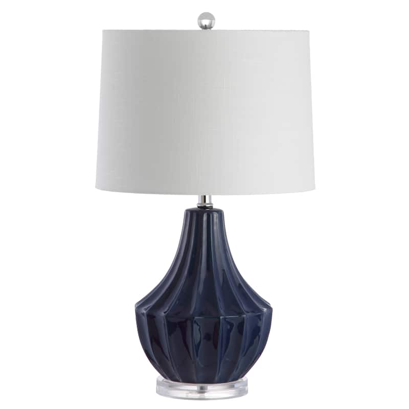 Thatcher 24.5" Ceramic LED Table Lamp, Navy by JONATHAN Y