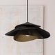 preview thumbnail 1 of 5, Hunter Hiro 1 Light Pendant - Kitchen, Dining Room, Entry - Contemporary, Modern - Statement Lighting! X-Large - Matte Black