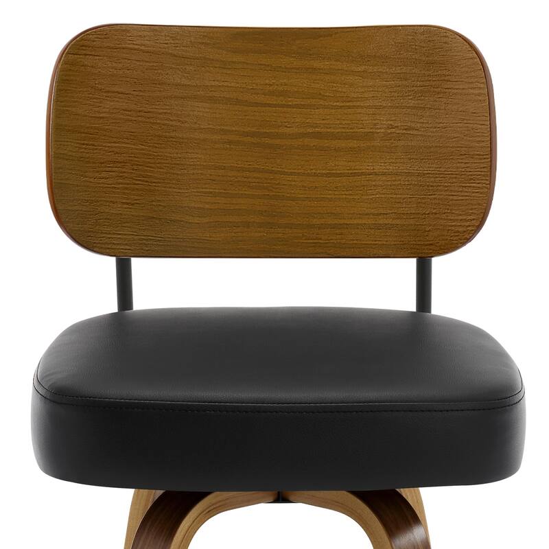 26" Swivel Upholstered Counter Height Bar Stool - 36.4" H x 17.1" W x 20" D