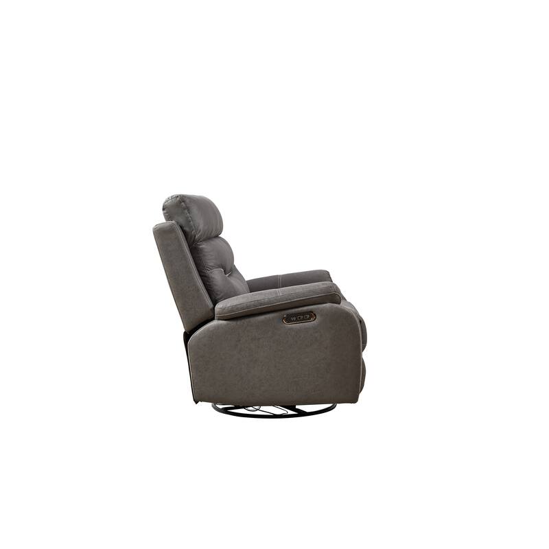 240 Degree Swivel Power Recliner - OKIN Motor Recliner with UBS Ports and Adjustable Headrest