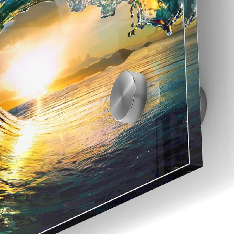 Epic Art 'The Language of Waves' Acrylic Glass Wall Art