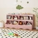 preview thumbnail 16 of 30, Costway Toy Storage Organizer for Toys & Books 4-Cubby Kids Bookcase - See Details
