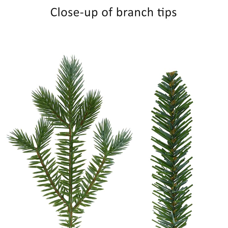 Puleo International 7.5 ft. Pre-Lit Artificial Linden Fir Tree