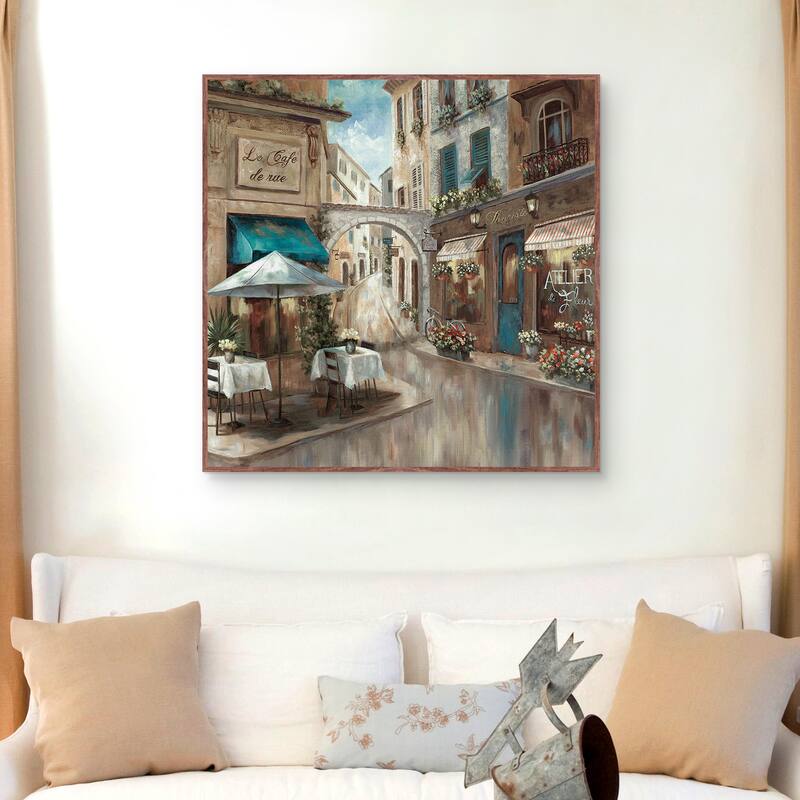 Provence Café I by Nan Framed Canvas Art Print