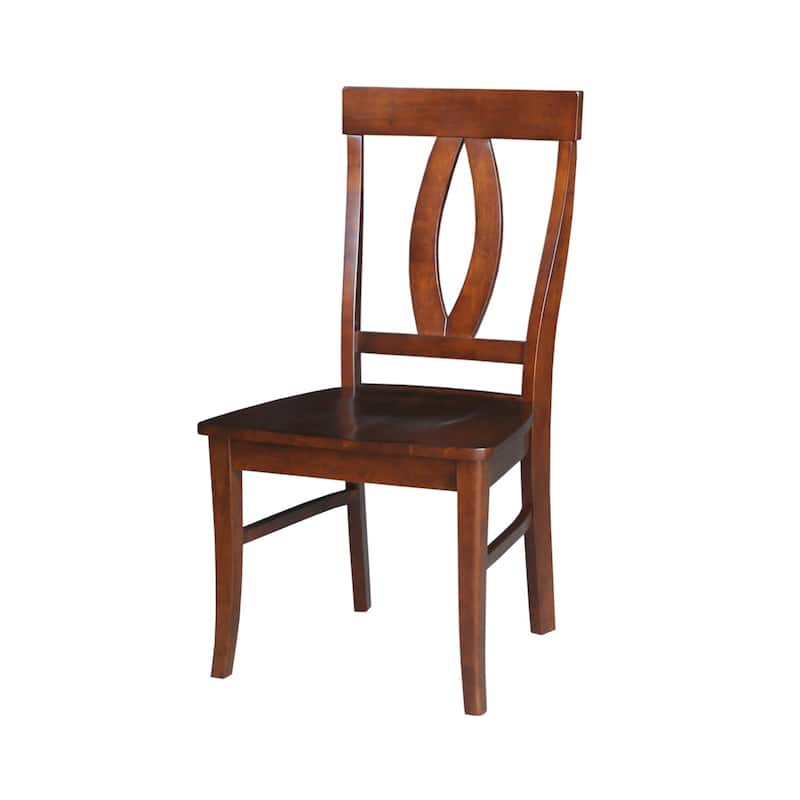 International Concepts Solid Wood Cosmo Dining Chairs, Set of 2