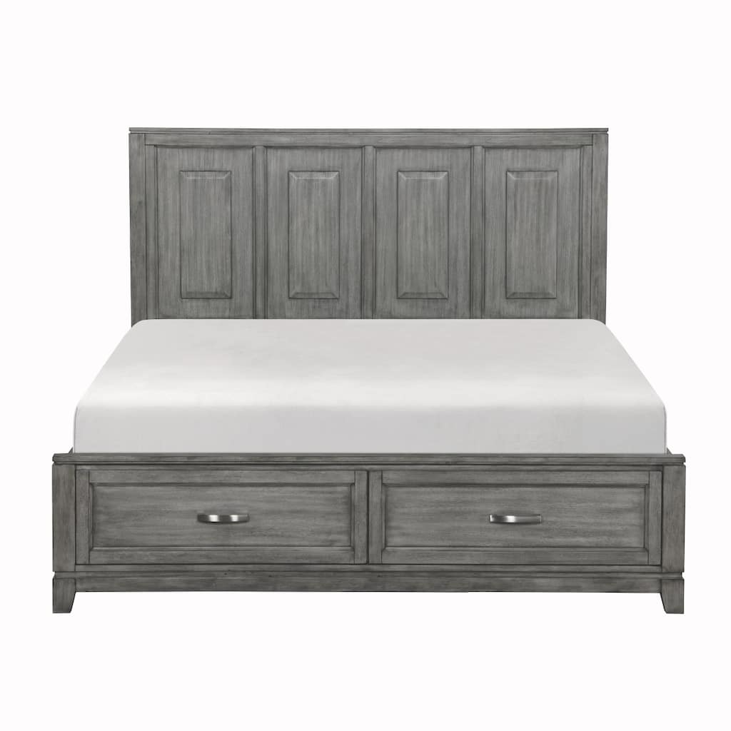 Saratoga Gray Storage Platform Bed