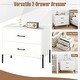 preview thumbnail 7 of 7, Gymax 2-Drawer Dresser w/Metal Legs & Handles Drawers & Anti-Tipping