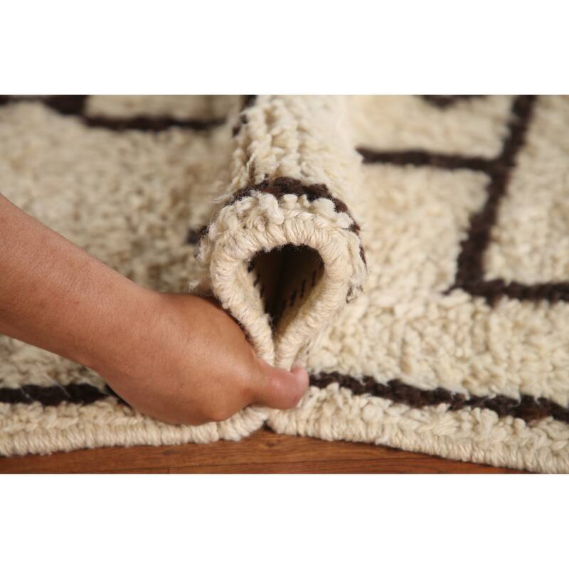 Beige Anatolian Runner Rug Handmade Turkish Wool Carpet - 3'3"x 9'7"