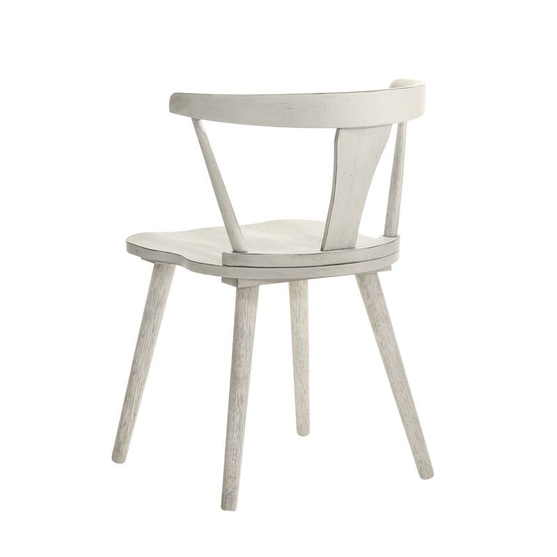 2 Pieces Set Dining Side Chair Rustic Modern Farmhouse Design Retro Design Easy to Assembly