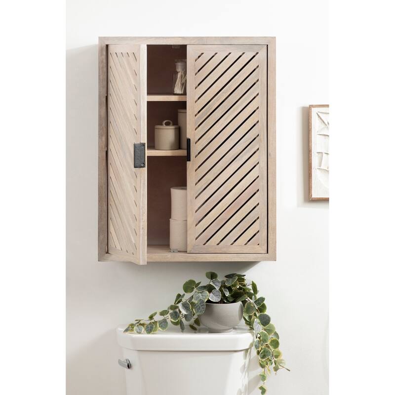 Kate and Laurel Mezzeta Tall 2-Door Bath Cabinet