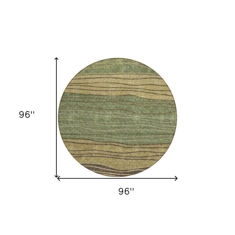 HomeRoots Striped Transitional Rectangle Outdoor Rug