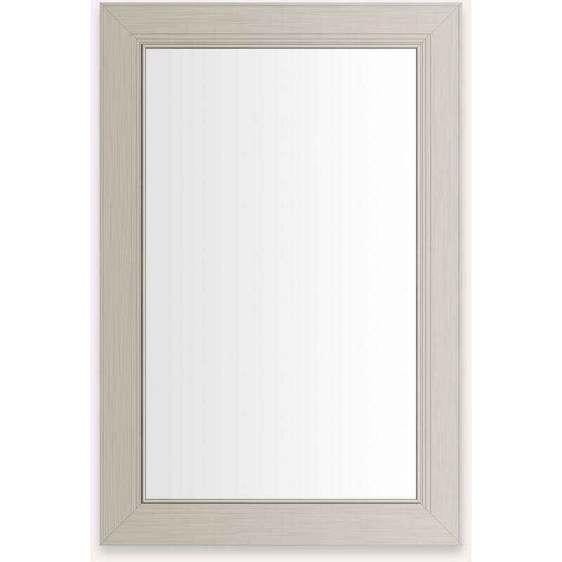Robern D2C2030D4MESC Main Line 19-1/4" x 30" Framed Single Door - Nickel - Nickel Finish