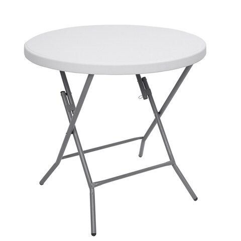 32" Multifunctional Round Folding Table Outdoor Folding Utility Table