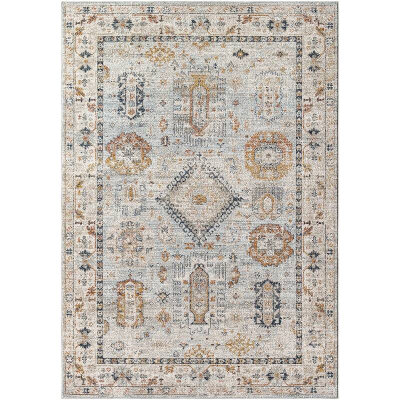 Livabliss Transitional Beckham Medallion Area Rug